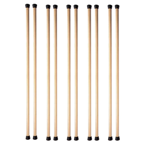 Pack 10 bastones de madera gimnasia